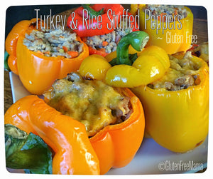 Turkey and Rice Stuffed Peppers ~ Gluten Free Dinner